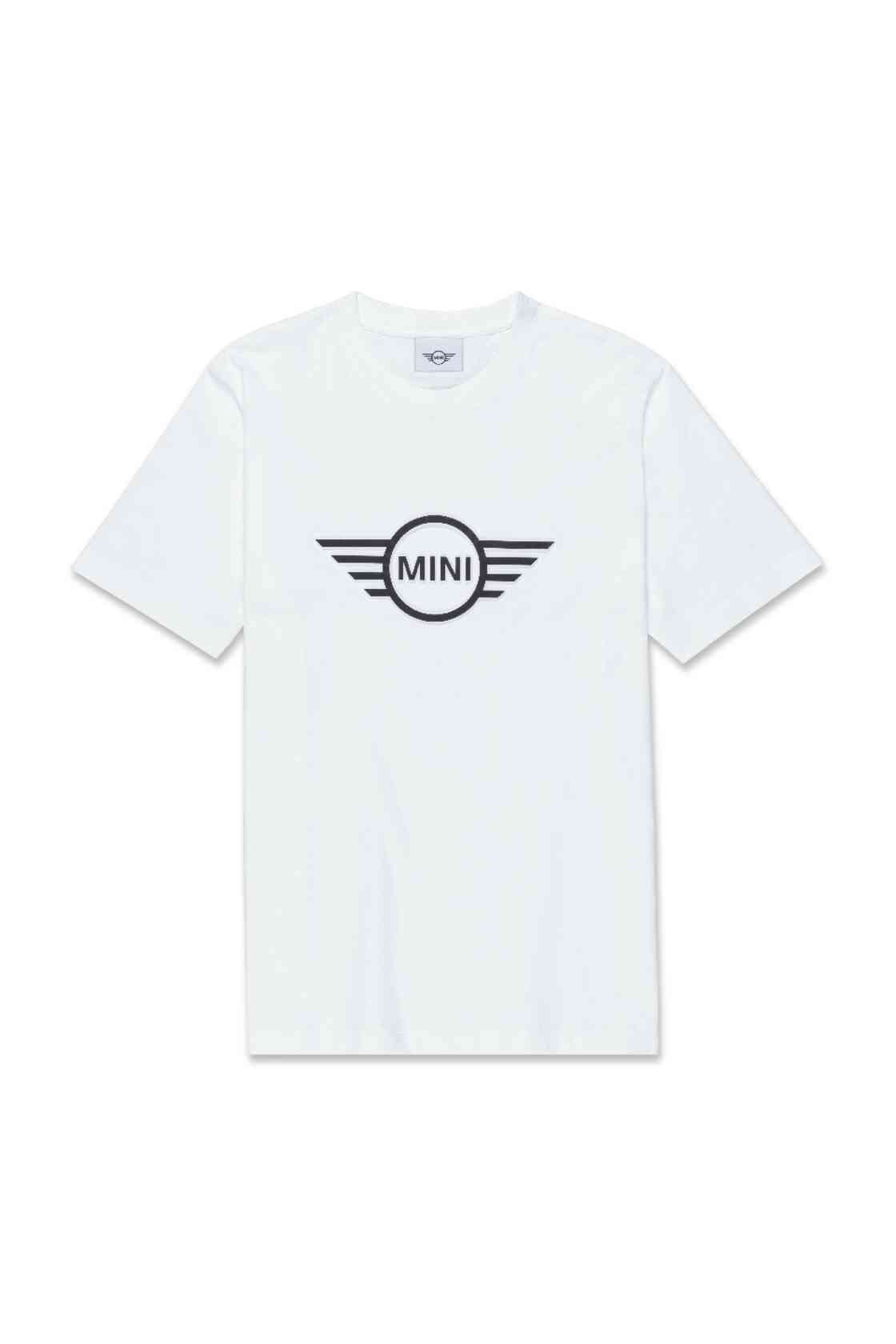 MINI T-Shirt Men's Wing Logo Embossed Weiss