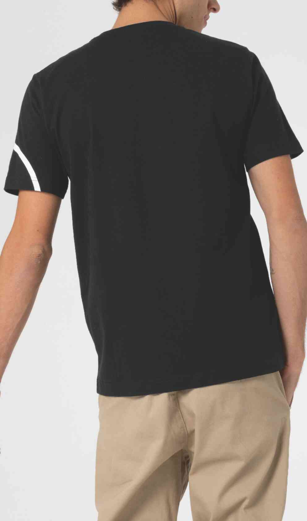 MINI T-Shirt Men's Outline Print Schwarz