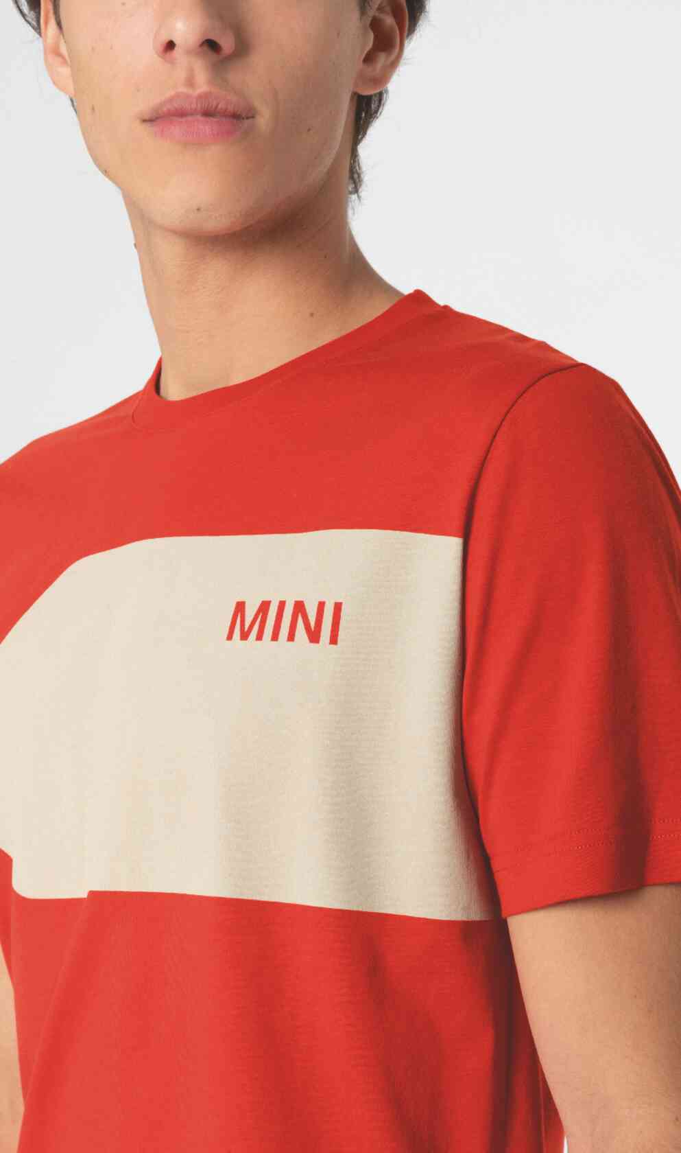 MINI T-Shirt Men's Car Face Detail Rebel Red