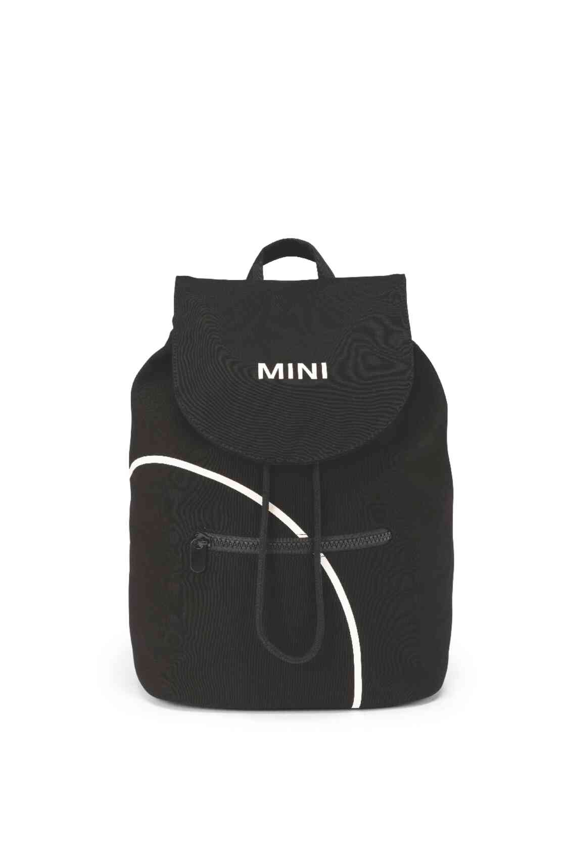 MINI Backpack Outline Print Schwarz