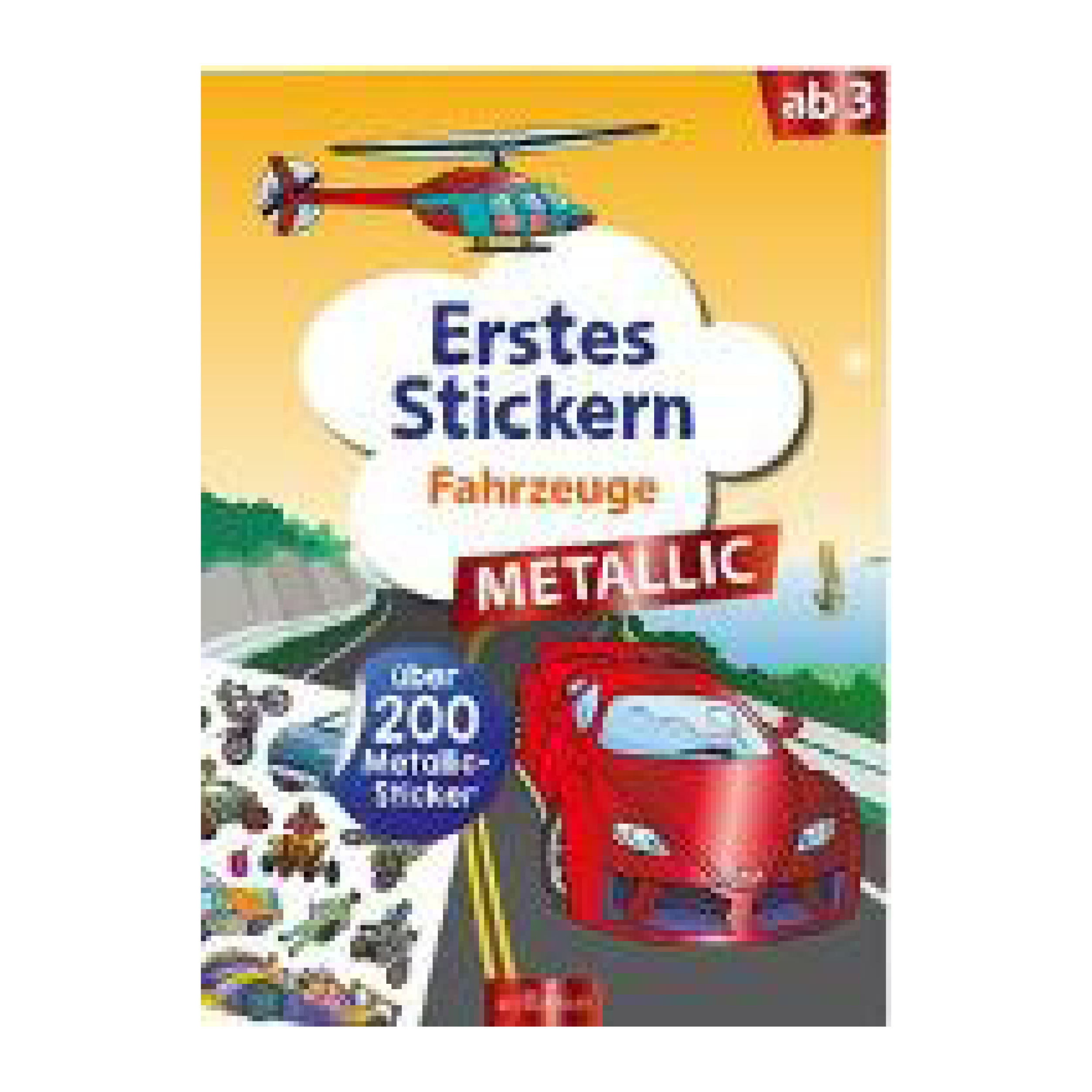 Erstes Stickern Metallic - Fahrzeuge