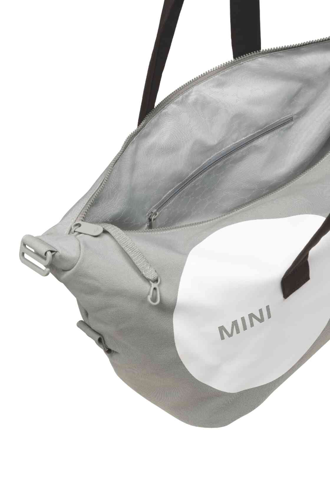 MINI Car Face Detail Duffle Bag Grau
